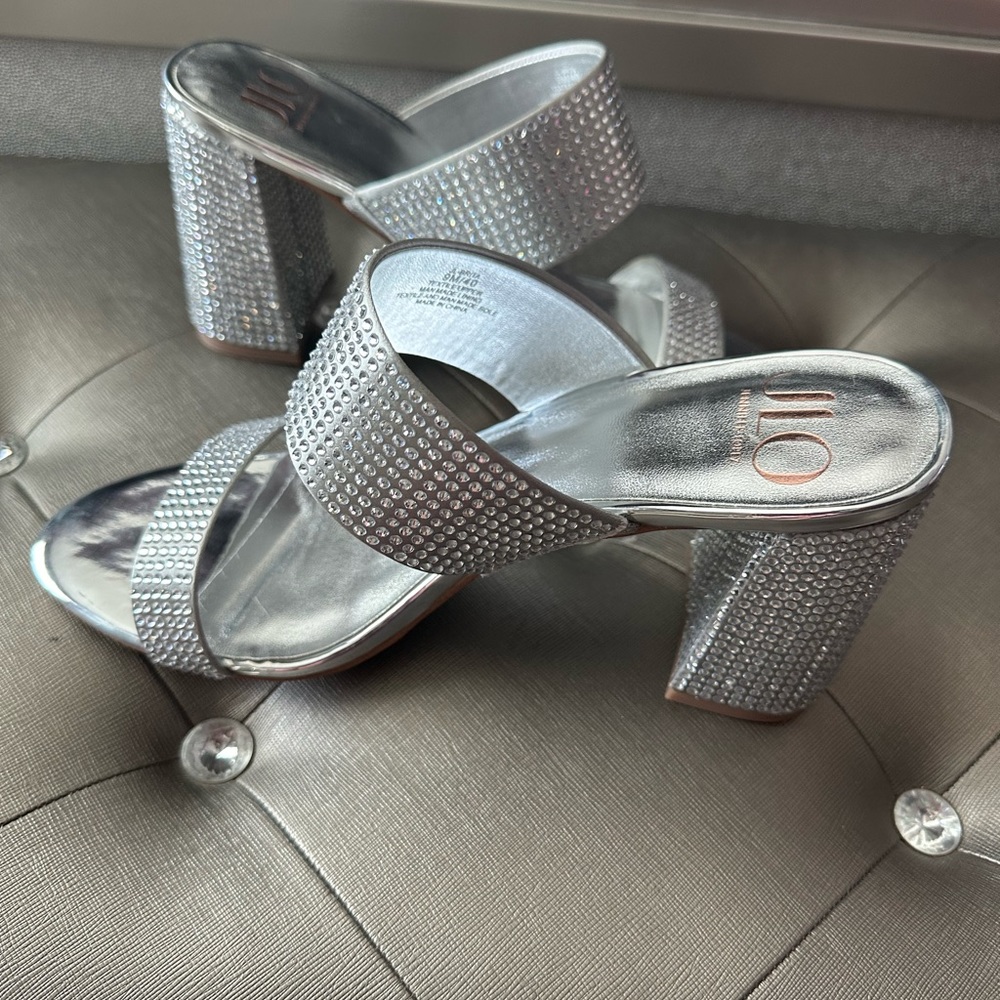 JLo by Jennifer Lopez Rhinestone Heels